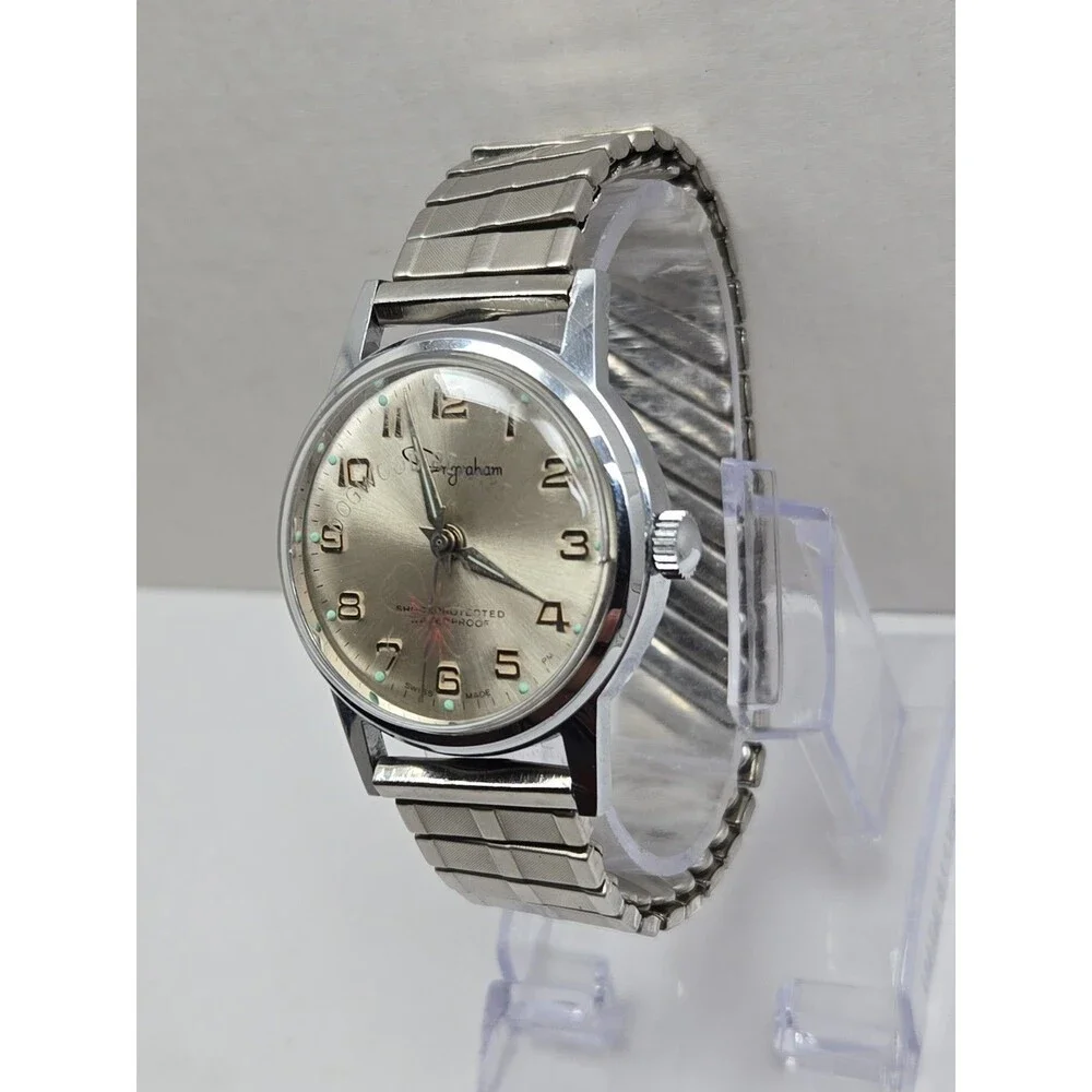 Vintage Ingraham Dogwood Relays 1967 Shot Put Swiss Manual Wind Award Watch Mens